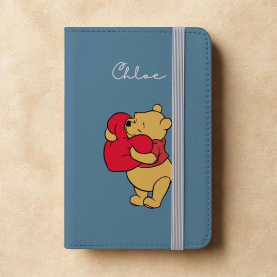 Personalized Pooh Passport cover
