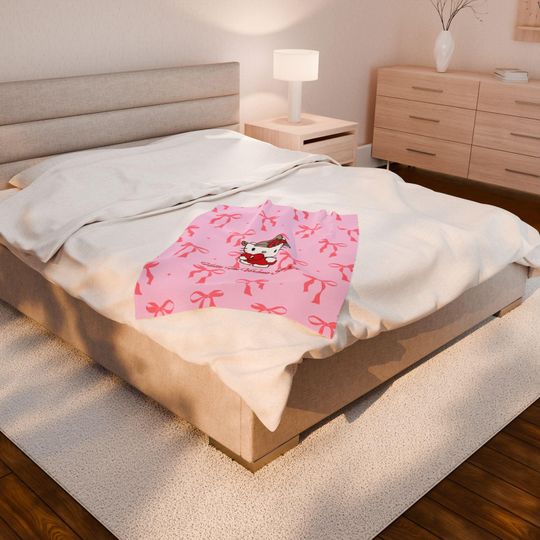 Hello Kitty x Bad Bunny Un Verano Sin Ti Throw Blanket