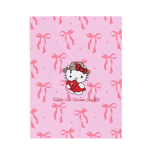 Hello Kitty x Bad Bunny Un Verano Sin Ti Throw Blanket