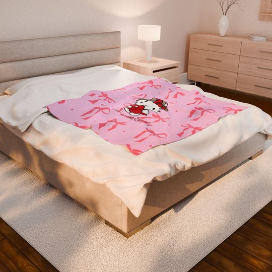 Hello Kitty x Bad Bunny Un Verano Sin Ti Throw Blanket