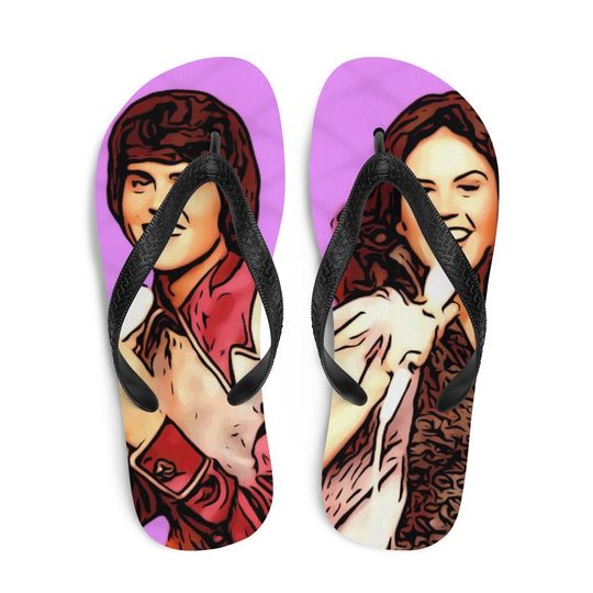 Donny and Marie flip flops