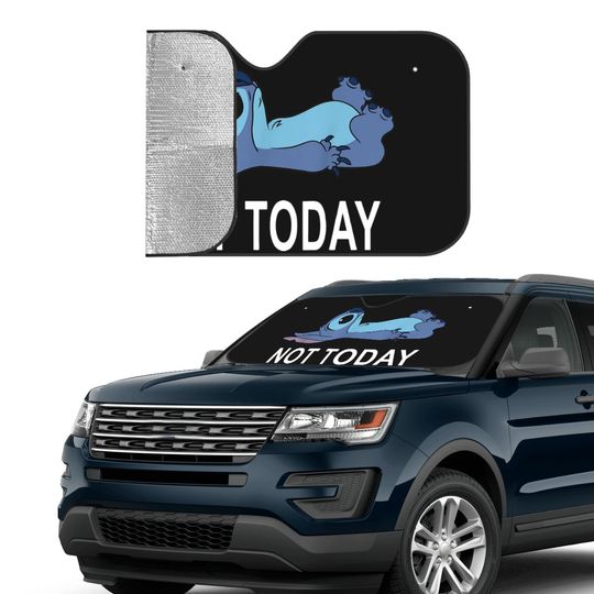 Lilo Stitch Kawaii Cartoon Car Sunshade