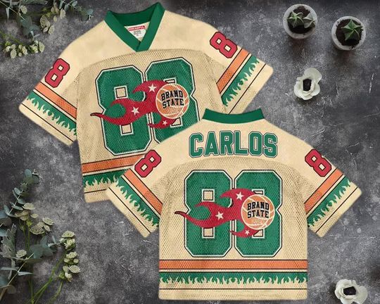 Custom Name n Number Green Red Mesh Tan Orange Baseball Concert Jersey, Commitment Gift, Custom Text Baseball Jersey, Streetwear Squad, Y2K