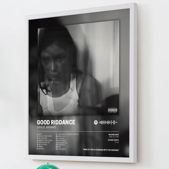 Gracie Abrams Poster  Good Riddance Deluxe Album Art