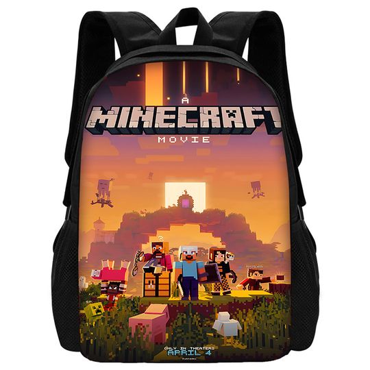Minecraft Child School Cartoon Backpack