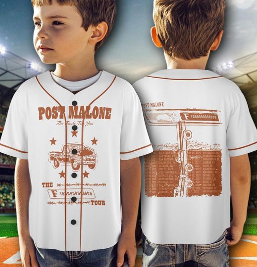 Vintage Post Malone Tour Jersey, Big Ass Stadium Tour Jersey