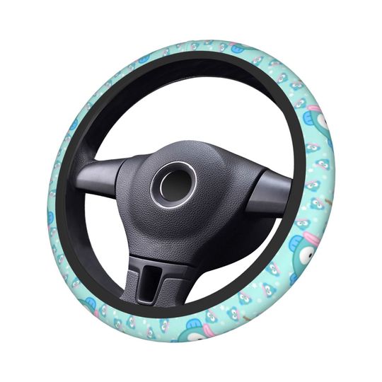 Cute Hangyodon Pattern Universal Cartoon Disney Steering Wheel Cover