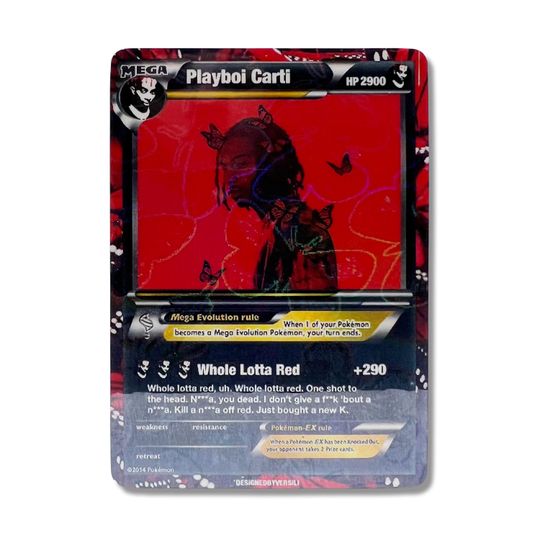 Playboi Carti Hologram Card