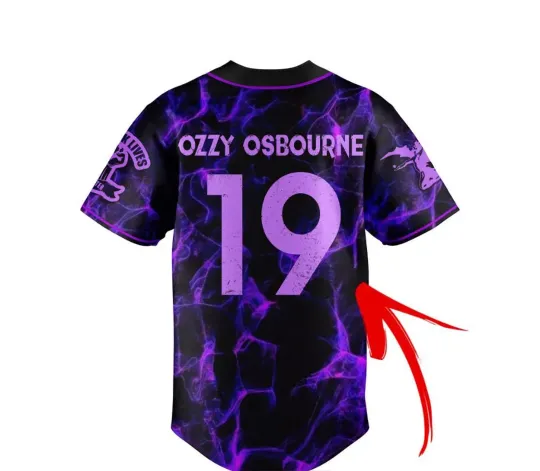 Black Sabbath Rock Band Baseball Jersey Shirt