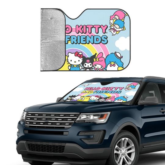Hello Kitty And Friends Cartoon Car Sunshade