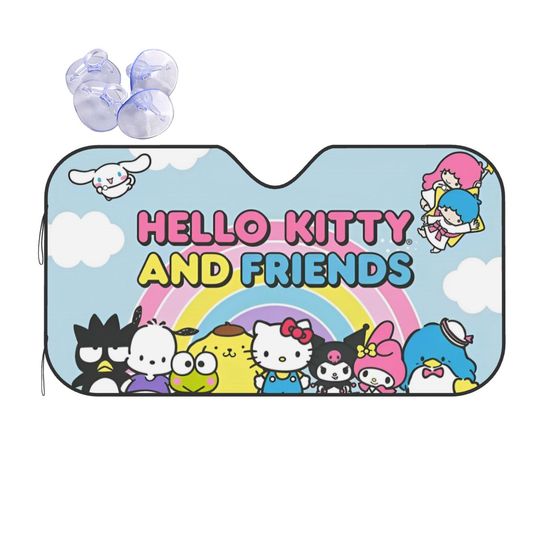 Hello Kitty And Friends Cartoon Car Sunshade
