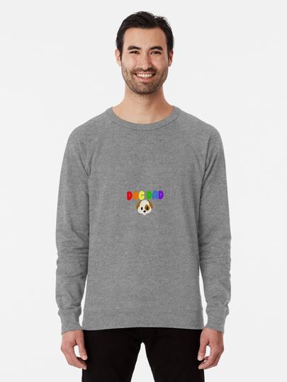 Rainbow Dog Dad Lightweight Sweatshirt