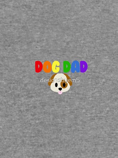 Rainbow Dog Dad Lightweight Sweatshirt