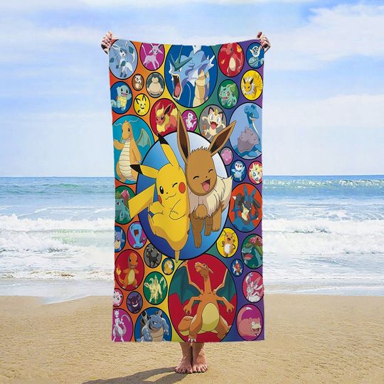 PKM Large Microfiber Beach Towel