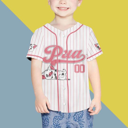 Moana Pua Jersey Shirt, Disney Moana Baseball Jersey, Pua Cosplay, Trip Shirt, World Shirt, Moana Birthday Shirt