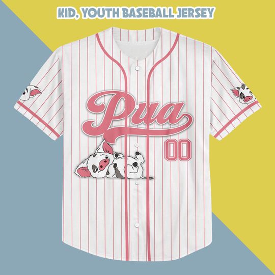 Moana Pua Jersey Shirt, Disney Moana Baseball Jersey, Pua Cosplay, Trip Shirt, World Shirt, Moana Birthday Shirt