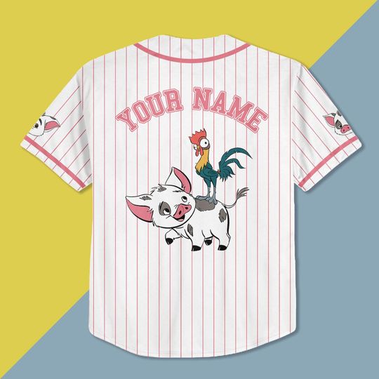 Moana Pua Jersey Shirt, Disney Moana Baseball Jersey, Pua Cosplay, Trip Shirt, World Shirt, Moana Birthday Shirt