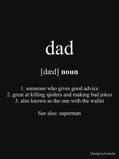 Dad Definition Dictionary Black Edition Classic T-Shirt