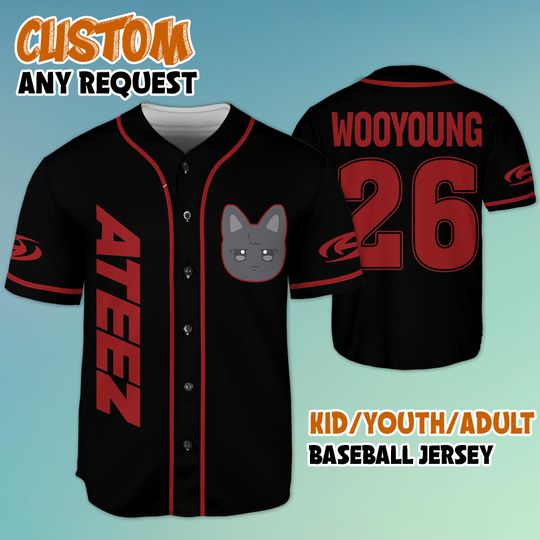 Ateez Aniteez Wooyoung Baseball Jersey, Ateez In Your Fantasy Kpop Shirt, Ateez 2025 World Tour 2025 Jersey Shirt, Ateez Tour Merch