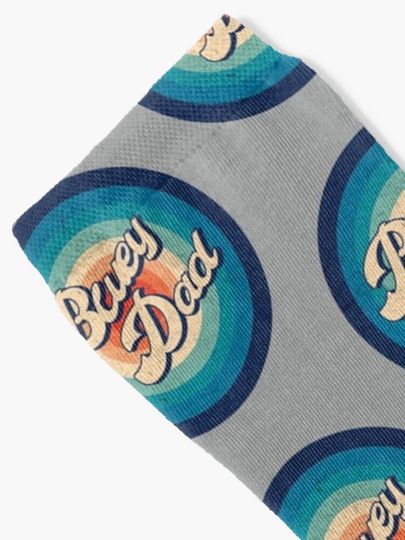 Proud BlueyDad Cartoon Cool Socks