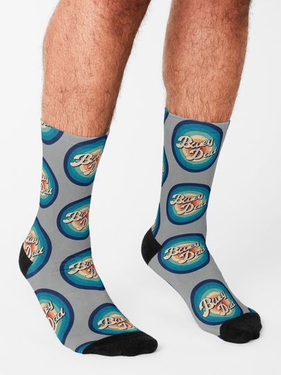 Proud BlueyDad Cartoon Cool Socks