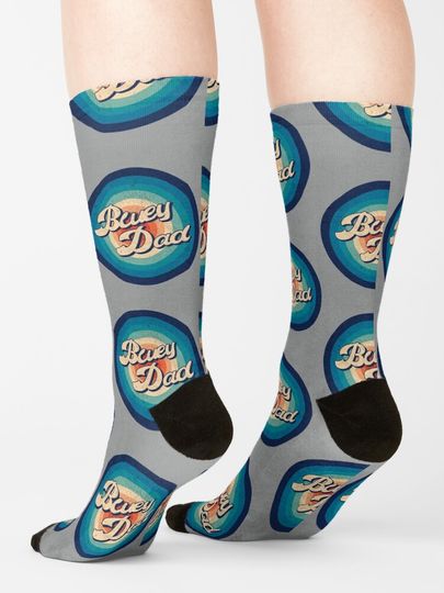 Proud BlueyDad Cartoon Cool Socks