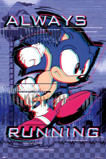 Sonic the Hedgehog Poster for bedroom decor, party decor, game room decor