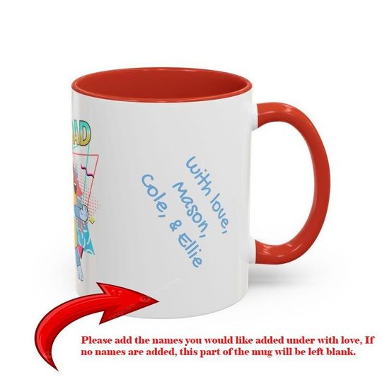 Rad Dad Fathers Day Gift Coffee Mug - BlueyDad Theme