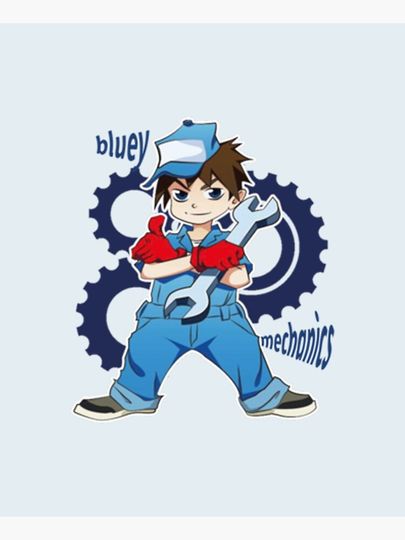 BlueyDad mechanics Premium    Apron