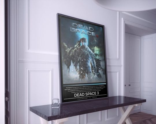 Dead Space 3 Poster | Dead Space Prints | Gaming Poster | 4 Colors | Video Game Poster | Wall Decor Poster | Gamer Gift
