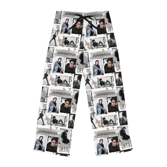 Kpop BTS Jungkook Womens Pajama Pants, kpop pajama pants