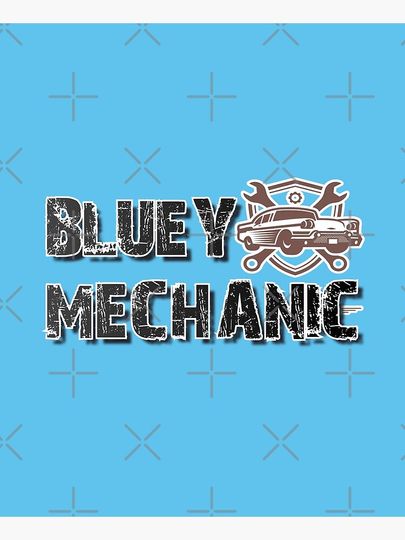 BlueyDad Mechanic Awesome Design Apron