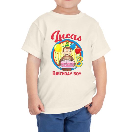 Curious George Birthday Shirt, Personalized Curious George Birthday Shirt, Birthday Matching Shirt, Curious George Family