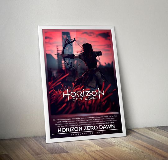 Horizon Zero Dawn Poster | Horizon Zero Dawn | Gaming Poster | Video Game Poster | Wall Decor Poster | Gaming Gifts
