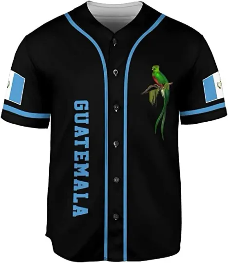 Personalized Name Guatemala Baseball Jersey Shirt
