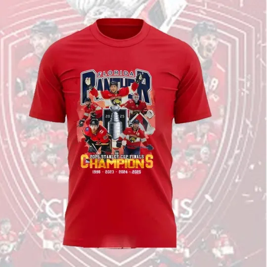 Special Edition Florida Panthers 2025 Stanley Cup Finals Champions T-Shirt