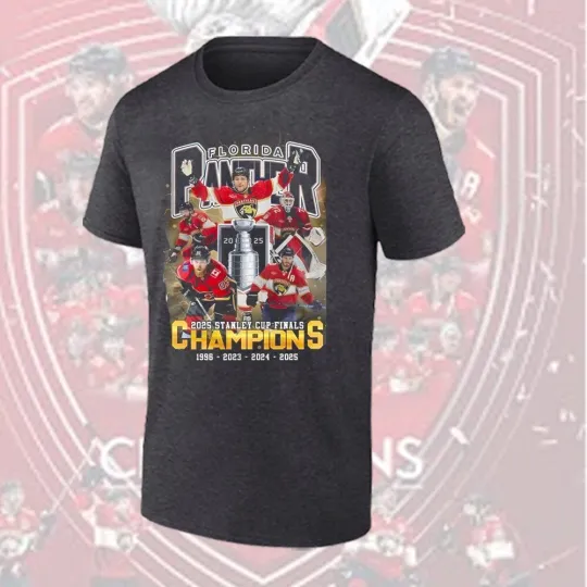 Special Edition Florida Panthers 2025 Stanley Cup Finals Champions T-Shirt