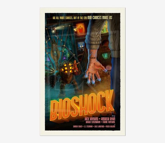BIOSHOCK 1 Game Poster | Game Art | Horror Game