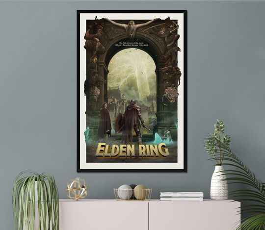 ELDEN RING | Game Poster | Game Art | Horror Game | Print | Room Decor | Wall Art