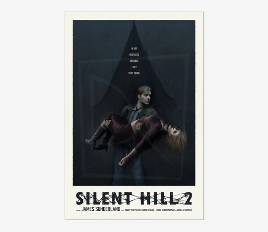 SILENT HILL 2 Game Poster | Game Art | Horror Game | Print | Room Decor | Wall Art