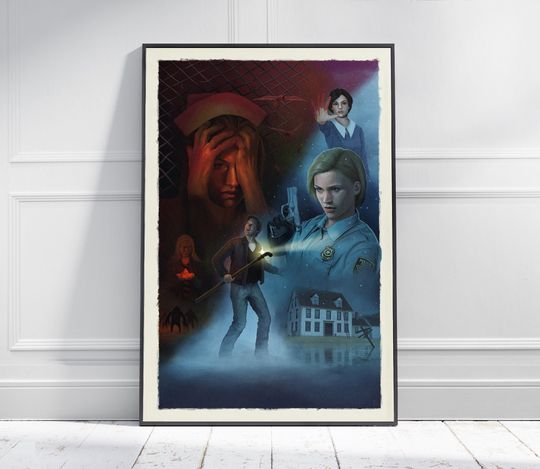 SILENT HILL Game Poster | Game Art | Horror Game | Print | Room Decor | Wall Art