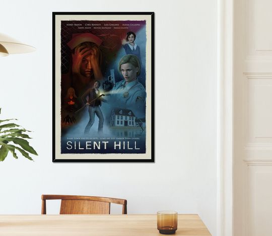 SILENT HILL Game Poster | Game Art | Horror Game | Print | Room Decor | Wall Art