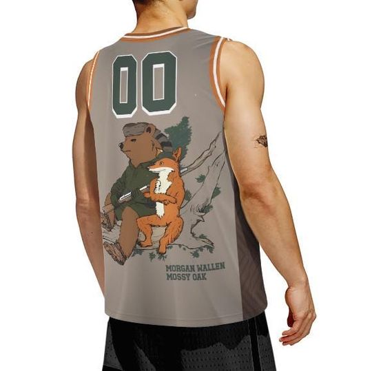 Wallen Western Camo Knoxville 3D Basketball Jersey