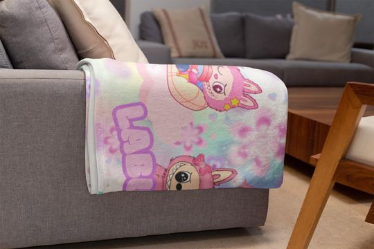 Chillbubu Labubu Blanket, Fleece Blanket, Kid Blanket, Back To School Gift