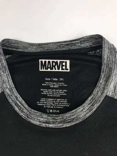 Marvel Punisher Black Short Sleeve 2XL TShirt with a 3D Cones Skull