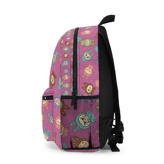 Labubu Colorful Backpack for School, Cute Labubu Book Bag for Kids