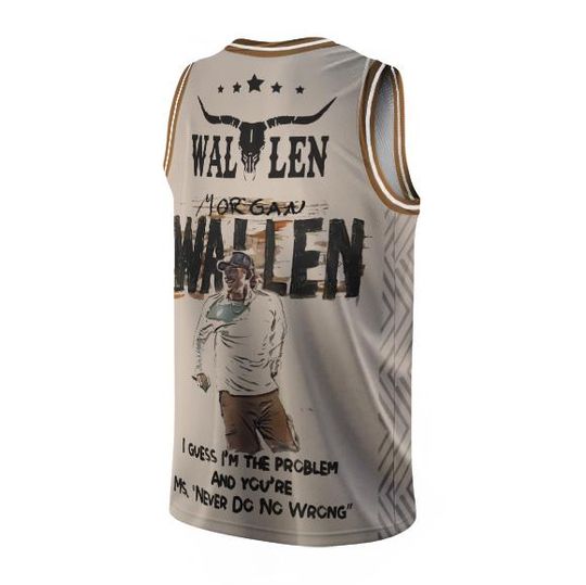 Wallen Western Im The Problem Tour 2025 Basketball Jersey