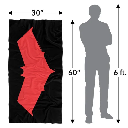 Batman Red Hood Officially Licensed Beach Towel 30"x60"
