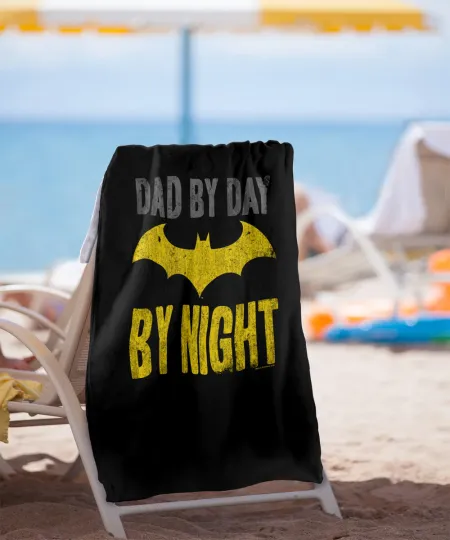 Batman Dad by Day Officially Licensed Beach Towel 30"x60"
