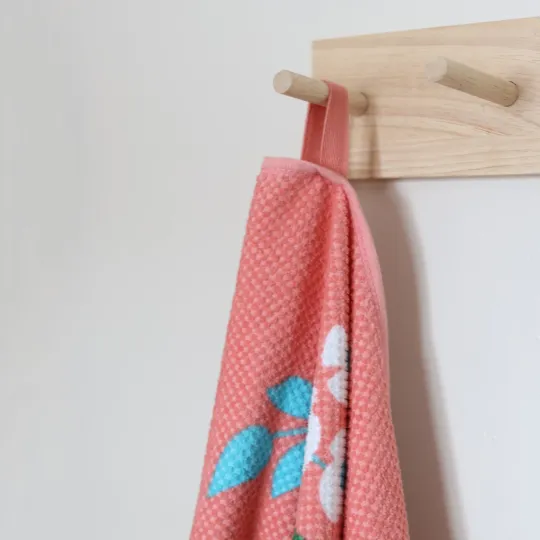 Oversized Printed Palm Tree 100% Cotton Velour Beach Towel, 38” x 72"